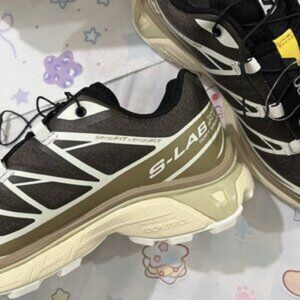 Salomon S/Lab Trail Shoes in Black, Olive, White - Picture 2 of 7